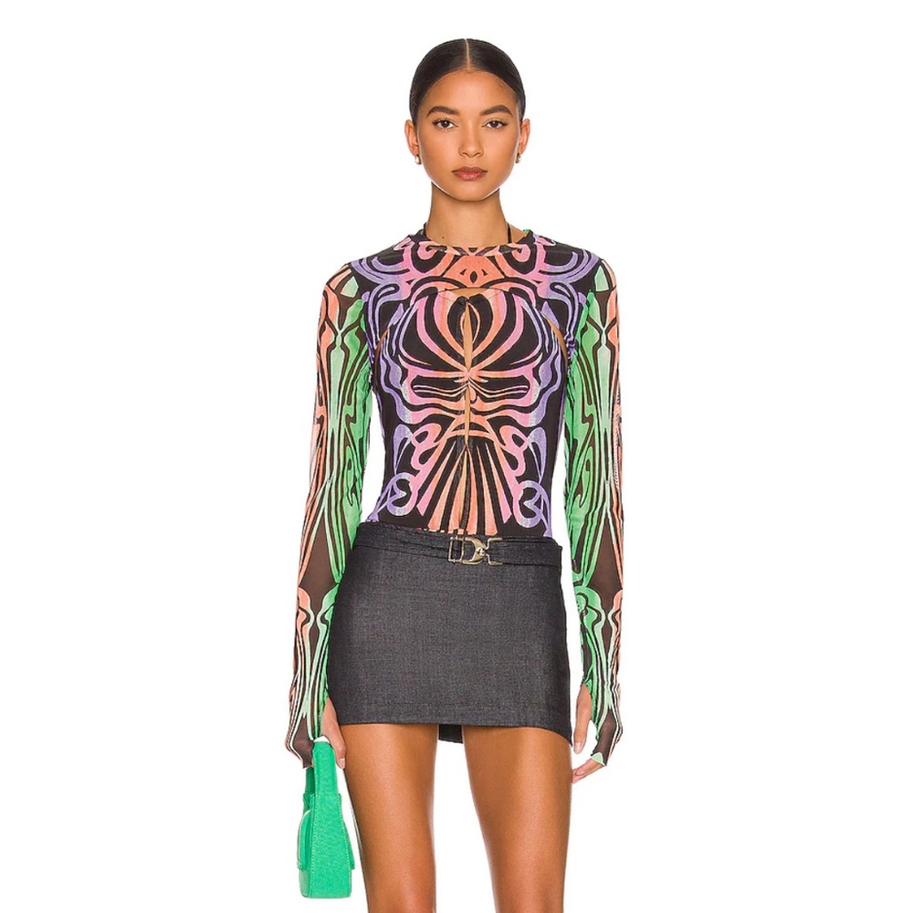 Liya Bodysuit in Multi Nouveau from AFRM
